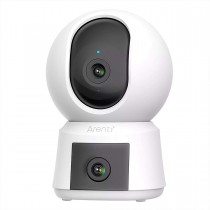 Arenti P3TT 3 MP Überwachungskamera für Innenbereiche mit zwei Objektiven, Schwenk- und Neigefunktion, 2,4 GHz und 5 GHz Dual-Band WLAN