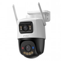 Imou Cruiser Dual 2 Pro 4+4 MP WLAN Überwachungskamera mit Rot-Blau Warnungslicht, Aurora™ Low-Light Imaging Technologie, zwei unabhängigen Objektiven