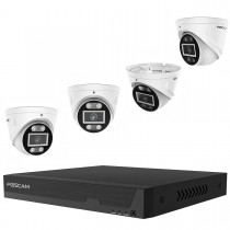 Foscam FN9108E-T4-2T 8-Kanal 3K 5 MP PoE Überwachungsset mit 4 Überwachungskameras