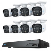  Reolink NVS16 8-Kanal Netzwerkrekorder inkl. 4TB und 8x Reolink P340 12MP Überwachungskamera - Komplettset  für Videoüberwachung
