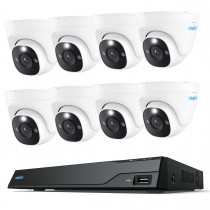  Reolink NVS16 16-Kanal Netzwerkrekorder inkl. 4TB und 8x Reolink P344 12MP Überwachungskamera - Komplettset  für Videoüberwachung