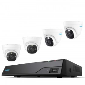 Reolink NVS8-8MD4 8 MP 8-Kanal PoE-Komplettsystem für Videoüberwachung mit Nachtsicht in Farbe, inklusive 2 TB Festplatte