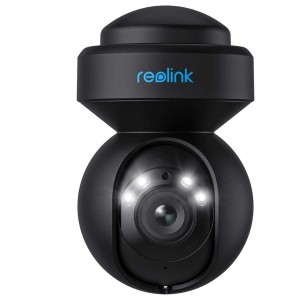Reolink E Series E540 5 MP WLAN PTZ Überwachungskamera (schwarz) mit Personen- und Fahrzeugerkennung