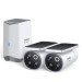 Baseus Security S1 Pro Outdoor Set mit H1 HomeStation und 2X batteriebetriebene WLAN 3K Dual-Objektiv Überwachungskameras, Solarpanel mit automatischem Nachführsystem