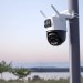 Imou Cruiser Dual 2 Pro 4+4 MP WLAN Überwachungskamera mit Rot-Blau Warnungslicht, Aurora™ Low-Light Imaging Technologie, zwei unabhängigen Objektiven
