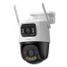 Imou Cruiser Dual 2 Pro 4+4 MP WLAN Überwachungskamera mit Rot-Blau Warnungslicht, Aurora™ Low-Light Imaging Technologie, zwei unabhängigen Objektiven