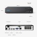 Reolink NVS8  8-Kanal PoE Netzwerkvideorekorder mit HDMI und VGA-Ausgang, inkl. 2 TB Festplatte