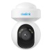 Reolink E Series E540 5 MP WLAN PTZ Überwachungskamera mit Personen- und Fahrzeugerkennung, integriertem Scheinwerfer und Sirene