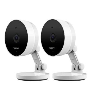 2x FOSCAM C5M 3K 5 MP Dualband WLAN Überwachungskamera mit intelligenter Erkennung und Zwei-Wege-Audio