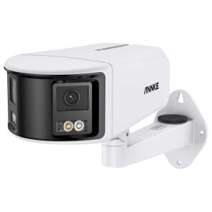 ANNKE I91DW 4K Ultra HD PoE IP Überwachungskamera mit zwei Objektiven, 180° Panoramablick, Nachtsicht in Farbe, intelligenter Personen- und Fahrzeugerkennung