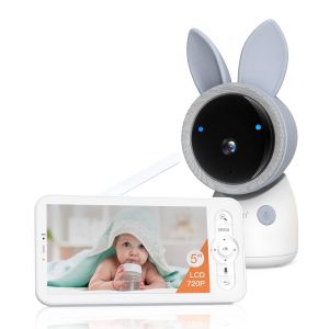 Arenti AINanny A4 Kit Plus - 4 MP Video-Babyphone mit 12,7 cm (5“) LCD-Bildschirm, Schwenk- und Neigefunktion mit Auto-Tracking