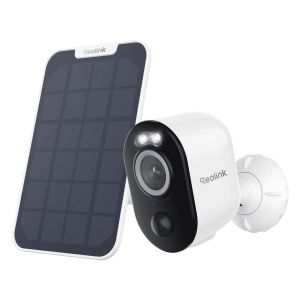 Reolink Argus Series B330 akkubetriebene 5 MP WLAN-Überwachungskamera mit Flutlicht und Bewegungsmelder inkl Reolink Solarpanel