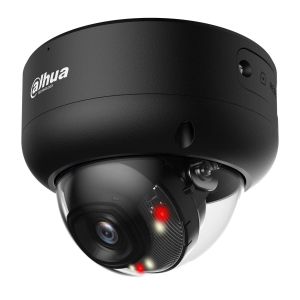 Dahua DH-IPC-HDBW3849E-S-IL-Black 8 MP Smart Dual Light Dome WizSense PoE Überwachungskamera mit KI-gestützter Objekterkennung
