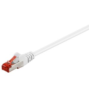 Goobay 93510 CAT 6 Netzwerkkabel, S/FTP (PiMF), LSZH, Weiß, 50 m
