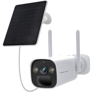Foscam BP4 batteriebetriebene 2K 4 MP WLAN-Überwachungskamera inkl. Solarpanel