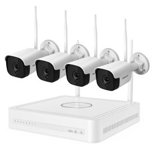 Foscam FN9108W-B4-2T 8-Kanal 5 MP WLAN-Überwachungsset mit 4 Überwachungskameras