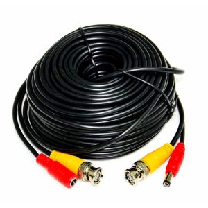 Kombikabel, Video / Strom, BNC, 30 m, schwarz