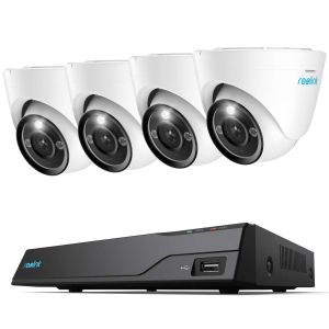 Reolink NVS8 8-Kanal Netzwerkrekorder inkl. 2TB und 4x Reolink P434 8 MP Überwachungskamera