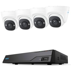 Reolink NVS8 8-Kanal Netzwerkrekorder inkl. 2TB und 4x Reolink P324 5 MP Überwachungskamera