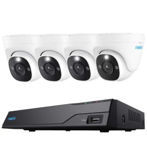 Reolink NVS8 8-Kanal Netzwerkrekorder inkl. 2TB und 4x Reolink P344 12MP Überwachungskamera