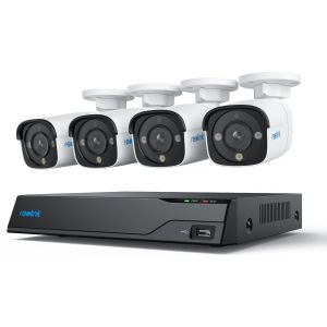 Reolink NVS8-8MB4 8 MP 8-Kanal PoE-Komplettsystem für Videoüberwachung mit Nachtsicht in Farbe, inklusive 2 TB Festplatte