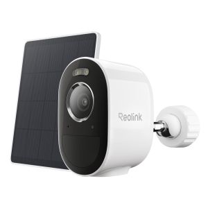 Reolink Argus Series B330 mit Solar Panel Lite 3K-5-MP-Akkukamera mit Dualband-WLAN, intelligenter Erkennung und Farbnachtsicht