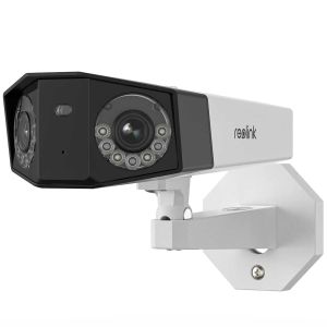 Reolink Duo Series P750 Intelligente 16 MP PoE Überwachungskamera mit zwei Objektiven, 180°- Panoramablick, Perimeterschutz und KI-Videosuche
