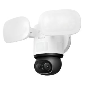 Reolink Floodlight Series F850W 4K WLAN-Überwachungskamera mit Flutlicht, Dual-Objektiv, 360° Auto-Tracking, 3000 Lumen Flutlicht und KI-Videosuche