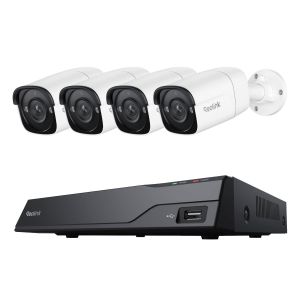 Reolink NVS8-5MB4 5 MP 8-Kanal PoE-Komplettsystem für Videoüberwachung mit Nachtsicht in Farbe, inklusive 2 TB Festplatte
