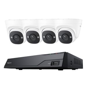 Reolink NVS8-5MD4 5 MP 8-Kanal PoE-Komplettsystem für Videoüberwachung mit Nachtsicht in Farbe, inklusive 2 TB Festplatte