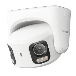 Reolink - Professional Series - RP-PCT16MD Intelligente 16 MP PoE-Überwachungskamera mit 180° Dual-Objektiv, KI-Erkennung, Farbnachtsicht, Perimeterschutz, Zwei-Wege-Audio