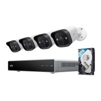 Eufy PoE NVR Security System E40 - Videoüberwachungs-Set mit 4x 4K-Bullet-Kameras und Netzwerkvideorekorder inklusive 2-TB-Festplatte