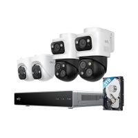 Eufy PoE NVR Security System S4 Videoüberwachungs-Set mit 2x Triple-Lens-PTZ-Kameras, 2x 4K-Turret-Kameras, Netzwerkvideorekorder inklusive 2-TB-Festplatte