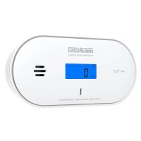 Wisualarm by Dahua DHI-HY-GC30A-R8 Funkvernetzbarer Kohlenmonoxidmelder mit Temperatur- und Feuchtigkeitsanzeige