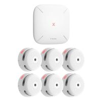 X-Sense FS61 RF-Rauchmelder-Set mit Basisstation SBS50 und 6x Smart-Rauchmelder XS01-M