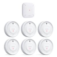 X-Sense XS0D-MR61 RF-Rauchmelder-Set mit WLAN-Basisstation SBS50 und 6x Smart-Rauchmelder XS0D-MR