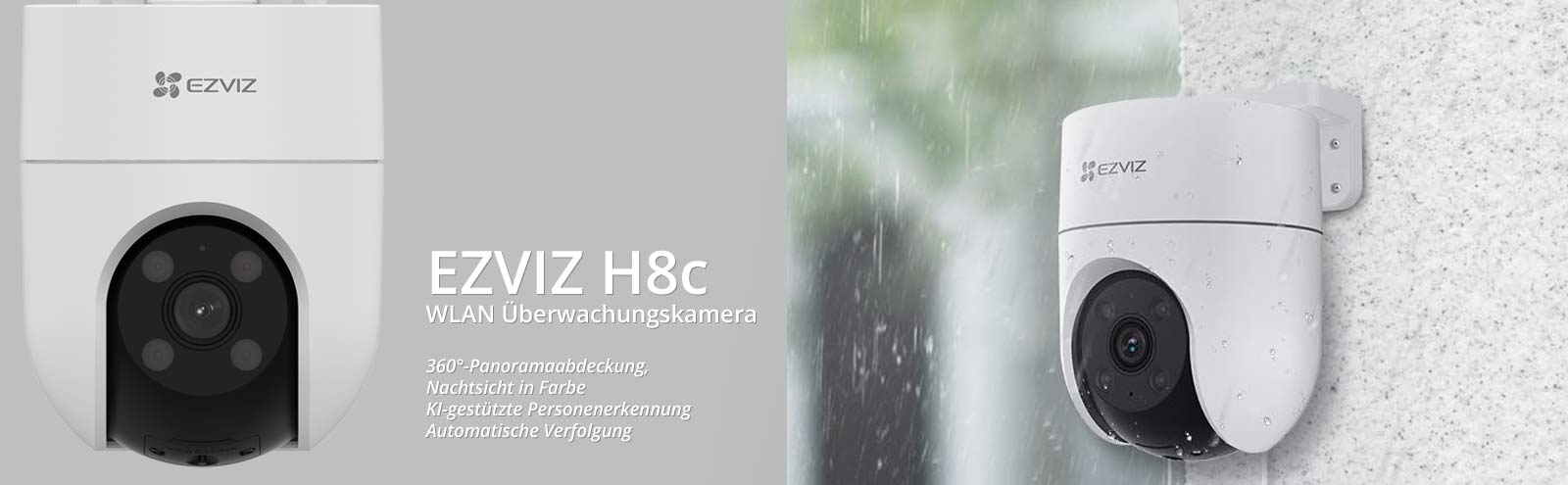 EZVIZ H8c WLAN Überwachungskamera mit Schwenk- und Neigefunktion