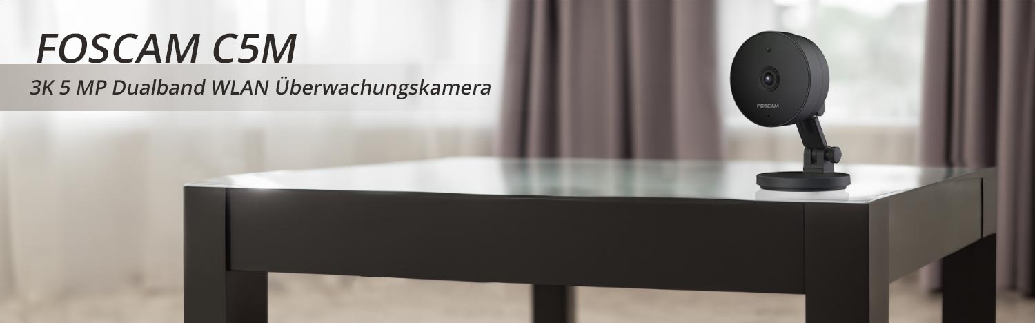 FOSCAM C5M 3K 5 MP Dualband WLAN &Uuml;berwachungskamera 