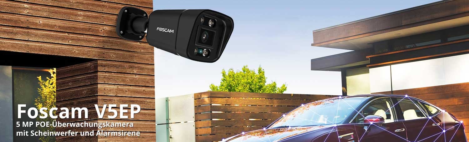 Foscam V5EP 5 MP POE-Überwachungskamera