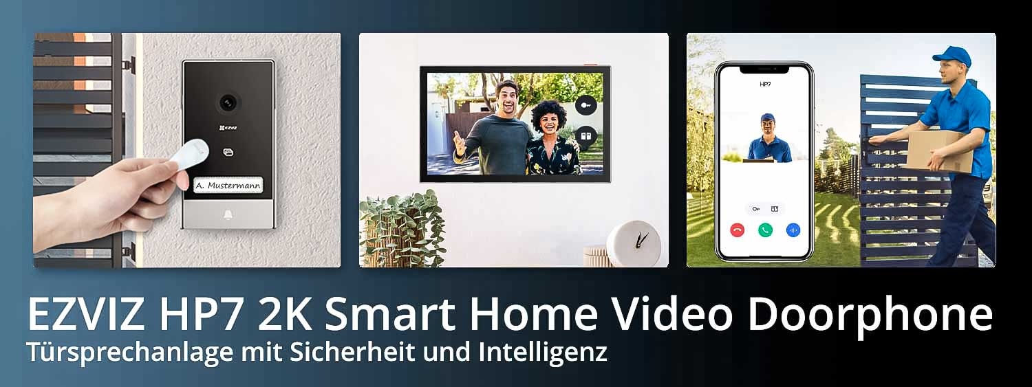 EZVIZ HP7 2K Smart Home Video Doorphone – Türsprechanlage 