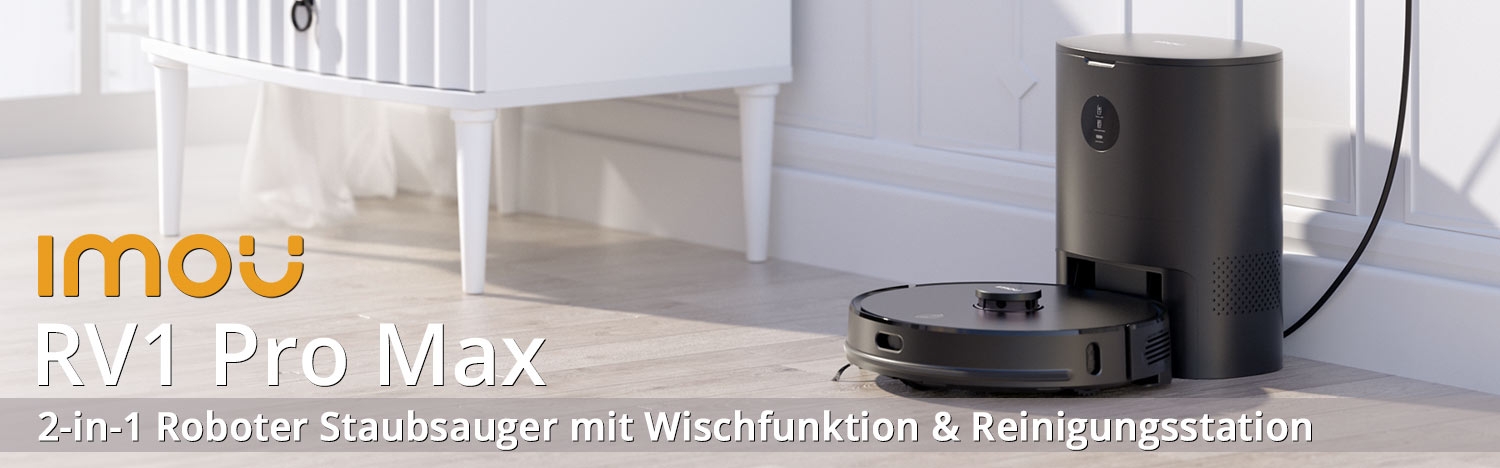 IMOU RV1 Pro Max  2-in-1 Roboter Staubsauger mit Wischfunktion und Reinigungsstation