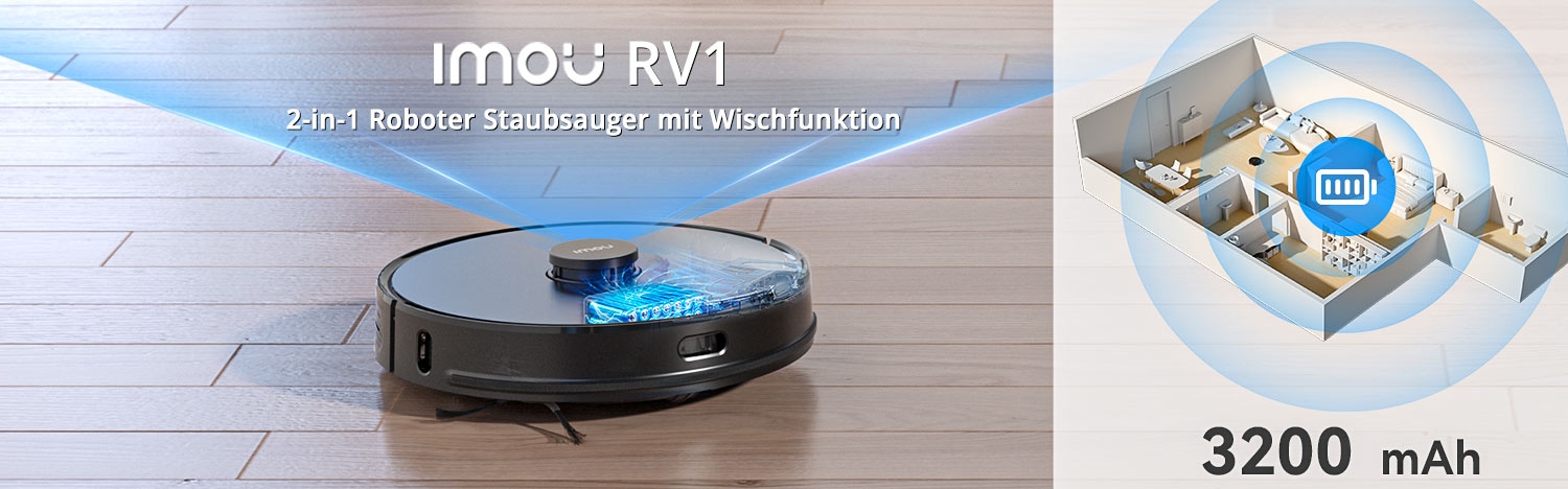 IMOU RV1 2-in-1 Roboter Staubsauger mit Wischfunktion