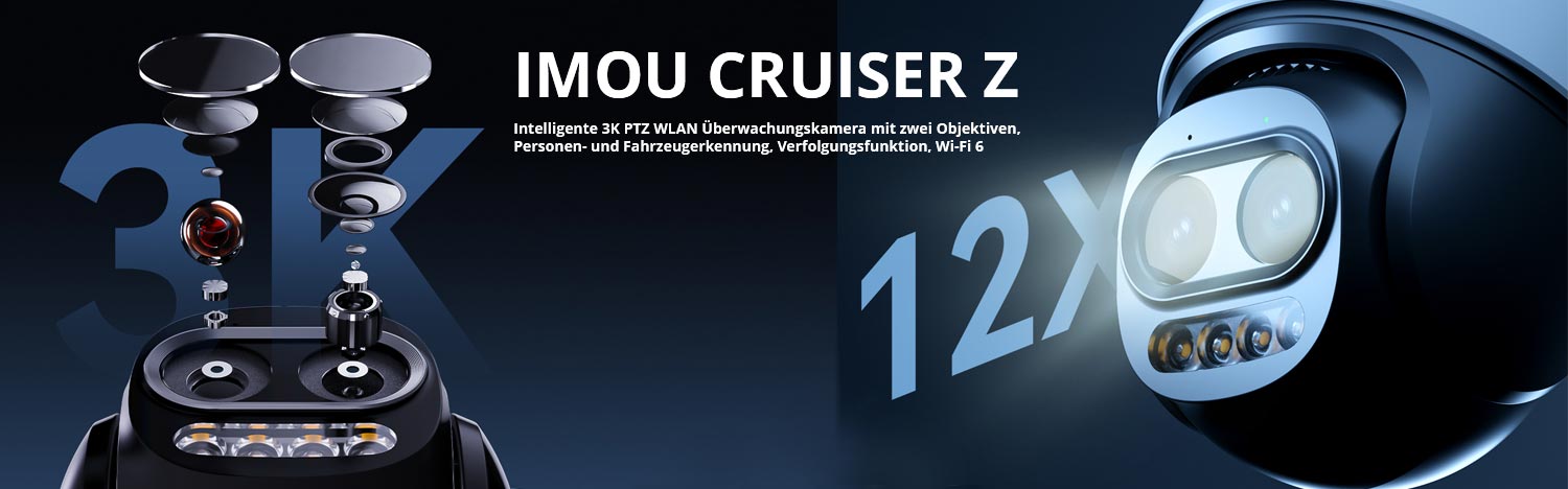 Imou Cruiser Z Intelligente 3K PTZ WLAN &Uuml;berwachungskamera