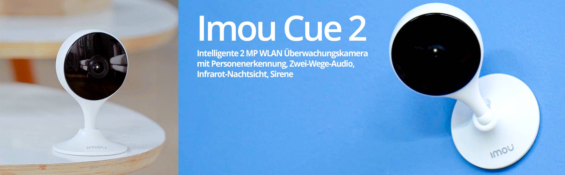 Imou Cue 2 intelligente 2 MP WLAN &Uuml;berwachungska