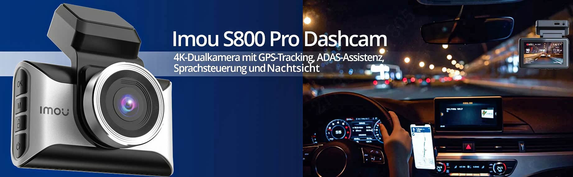 Imou S800 Pro Dashcam4K-Dualkamera