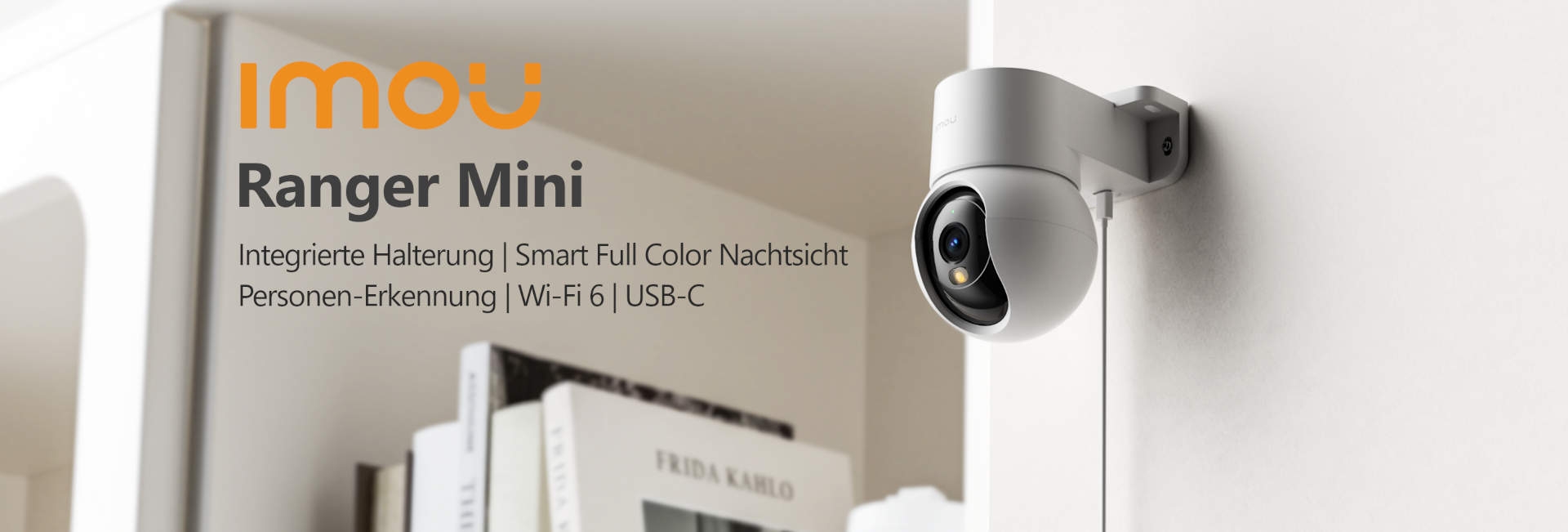 Imou Ranger Mini 3MP WLAN-Überwachungskamera mit Schwenk- und Neigefunktion, Personenerkennung, intelligentem Tracking Imou Ranger Mini 3MP WLAN-Überwachungskamera mit Schwenk- und Neigefunktion, Personenerkennung, intelligentem Tracking