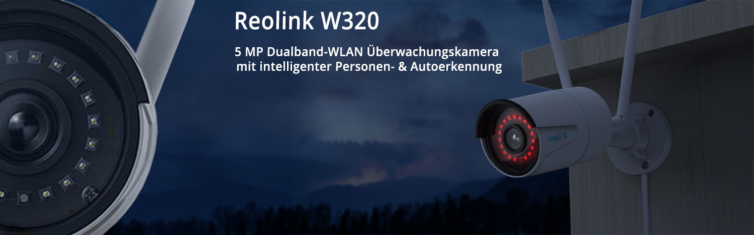 Reolink W320 5 MP Dualband WLAN Überwachungskamera