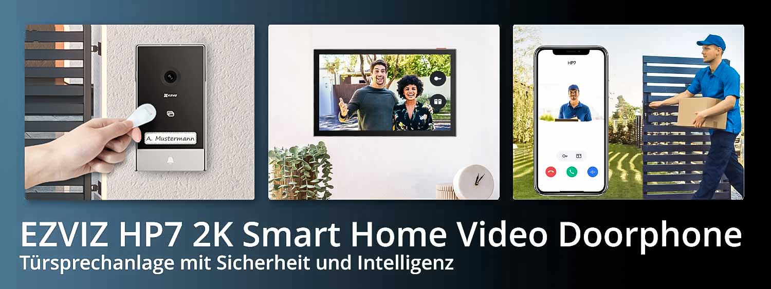 EZVIZ HP7 2K Smart Home Video Doorphone – Türsprechanlage mit Sicherheit und Intelligenz